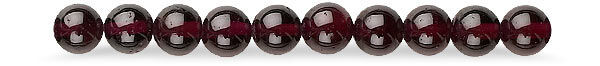 string of garnet beads